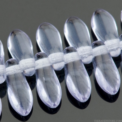 Small Dagger (8x3mm) Violet Purple Transparent