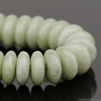 Disc Spacer (6mm) Green Opaque with Luster Finish