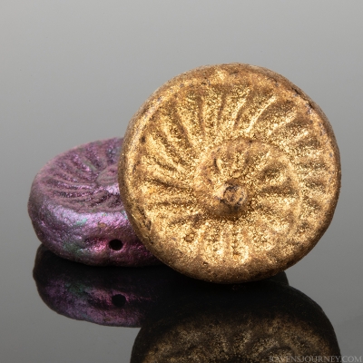Fossil (18mm) Metallic Rainbow Mix Opaque