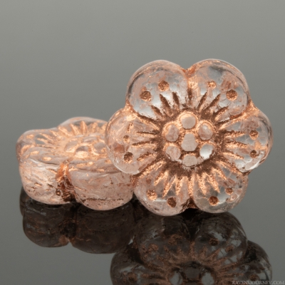 Wild Rose (14mm) Crystal with Copper Wash