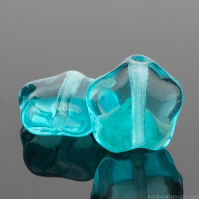Little Star (8mm) Aqua Blue Transparent