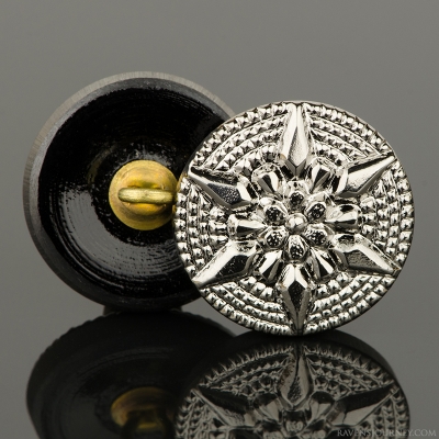 (18mm) Round Star Silver Finish