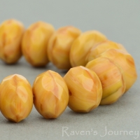 Rondelle (9x6mm) Ivory Opaque
