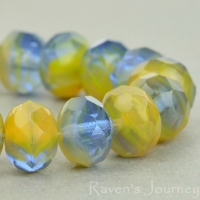 Rondelle (9x6mm) Yellow Sapphire Opaline Transparent