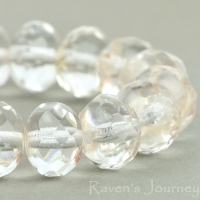 Rondelle (9x6mm) Crystal Transparent