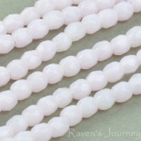 Round Faceted (3mm) Pink Opaline-osx