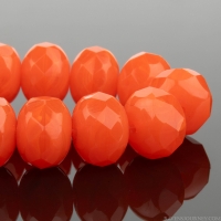 Rondelle (9x6mm) Orange Opaline Mix