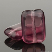 Rectangle (12x8mm) Amethyst Purple Transparent