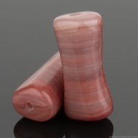 Bamboo Stick (15x7mm) Dusty Rose and Soft Cocoa Brown Opaque Mix