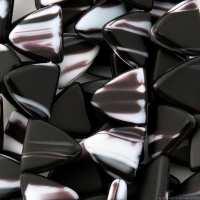 Triangle (13x13mm) Black and White Swirl with Matte Finish