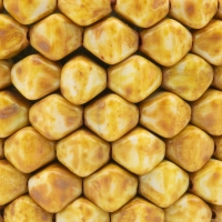 Bicone (6X6mm) Stone Picasso Opaque Finish