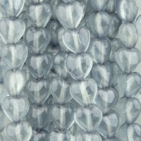 Small Heart (6mm) Sapphire Blue Transparent Luster